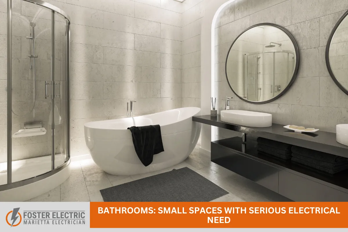 Bathrooms: Small Spaces with Serious Electrical Needs
