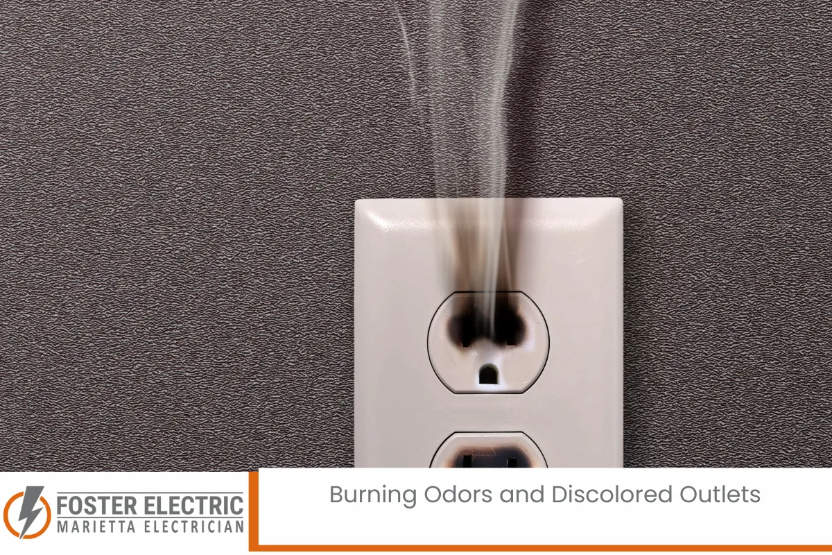 Burning Odors and Discolored Outlets
