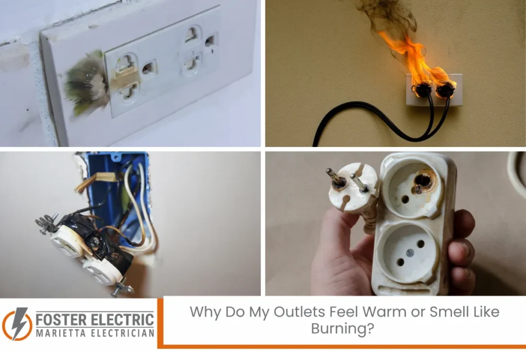 Why Do My Outlets Feel Warm or Smell Like Burning? Common Electrical Issues That Require an Electrician in Marietta, Georgia