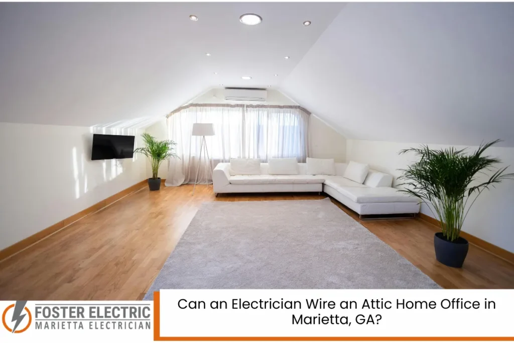 Can an Electrician Wire an Attic Home Office in Marietta, GA?